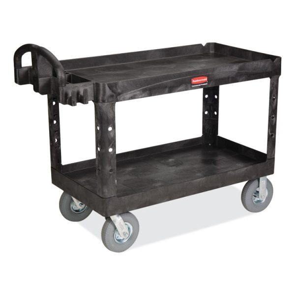 Heavy-Duty Platform Truck Cart, 1,200 Lb Capacity, 24 X 48 Platform, Black