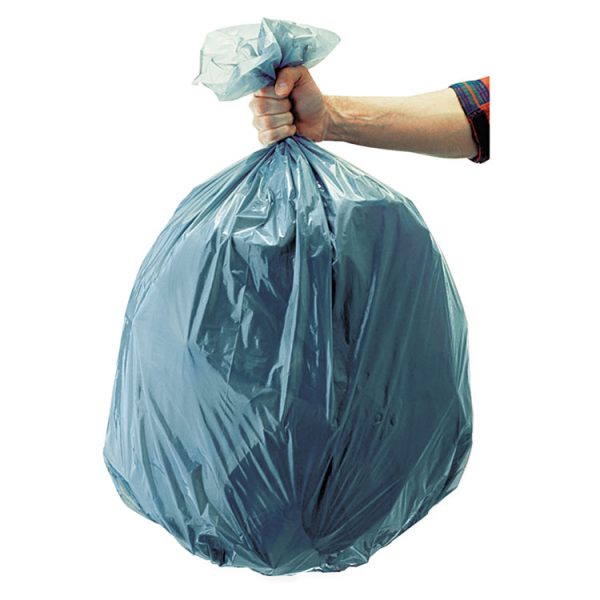 Linear Low Density Can Liners, 55 Gal, 1.3 Mil, 39.5" X 48", Gray, 100/carton - Image 3