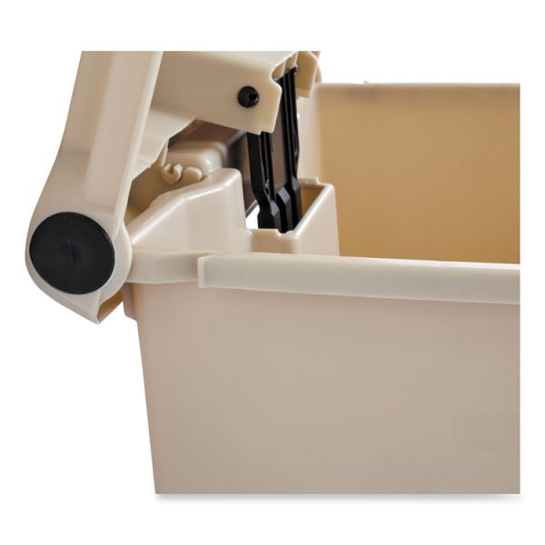 Indoor Utility Step-On Waste Container, 12 gal, Plastic, Beige - Image 8