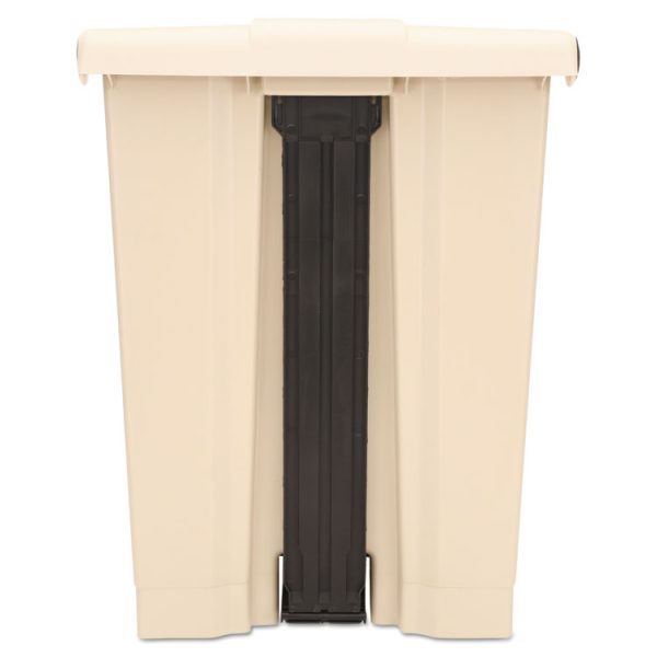 Legacy Step-On Receptacle, 18 gal, Polyethylene, Beige - Image 3