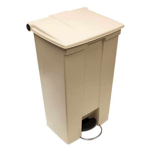 Legacy Step-On Receptacle, 23 gal, Polyethylene, Beige - Image 4