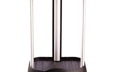 Premium Step-On Linen Hamper, 30 Gal, 20.38w X 22.25d X 37.88h, Aluminum/plastic, Black