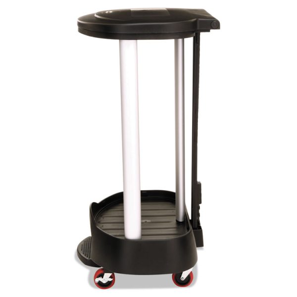 Premium Step-On Linen Hamper, 30 Gal, 20.38w X 22.25d X 37.88h, Aluminum/plastic, Black - Image 5