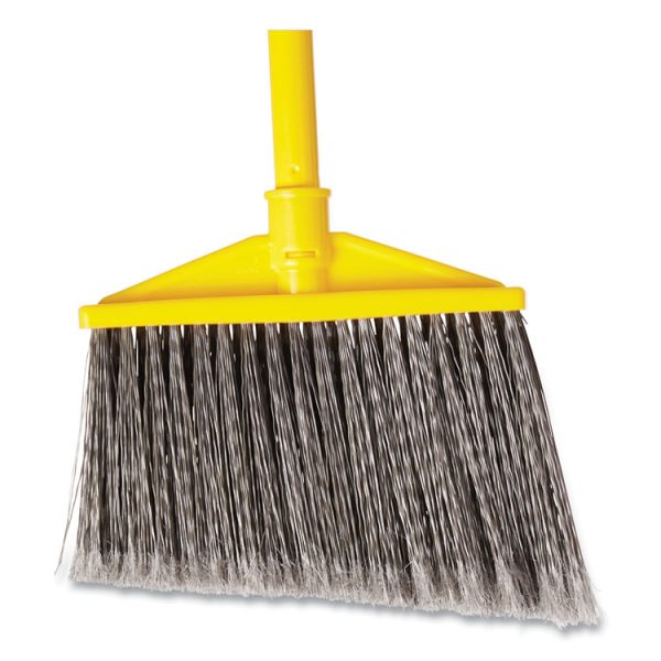 7920014588208, Angled Large Broom, 46.78" Handle, Gray/yellow - Image 2