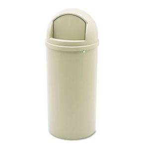Marshal Classic Container, 15 gal, Plastic, Beige