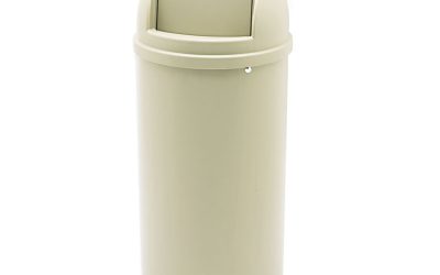Marshal Classic Container, 15 gal, Plastic, Beige