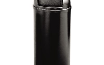 Marshal Classic Container, 15 gal, Plastic, Black