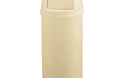 Marshal Classic Container, 25 gal, Plastic, Beige