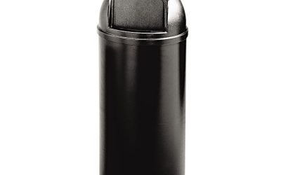 Marshal Classic Container, 25 gal, Plastic, Black