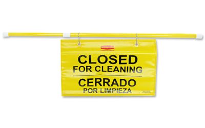 Site Safety Hanging Sign, 50 x 1 x 13, Multi-Lingual, Yellow