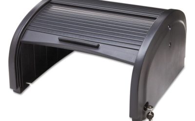 Locking Security Hood, 17.75w X 10.3h, Black