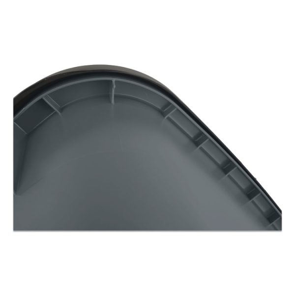 Square Brute Rollout Container, 50 gal, Molded Plastic, Gray - Image 7