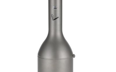 Infinity Traditional Smoking Receptacle, 4.1 gal, 13 dia x 39h, Antique Pewter