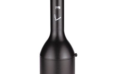 Infinity Traditional Smoking Receptacle, 4.1 gal, 13 dia x 39h High, Black