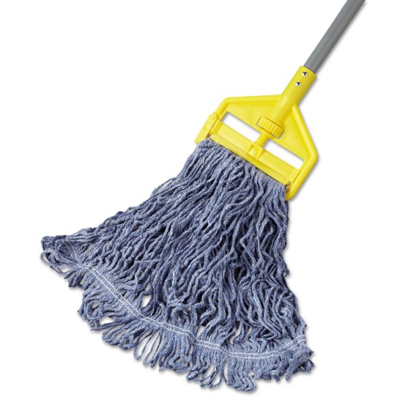 Super Stitch Blend Mop Head, Medium, Cotton/synthetic, Blue, 6/carton - Image 2