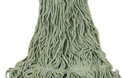 Super Stitch Blend Mop Heads, Cotton/synthetic, Green, Large
