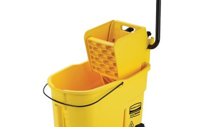 Wavebrake 2.0 Bucket/wringer Combos, Side-Press, 44 Qt, Plastic, Yellow