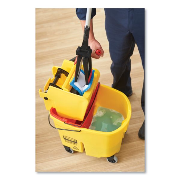 Wavebrake 2.0 Bucket/wringer Combos, Side-Press, 44 Qt, Plastic, Yellow - Image 6