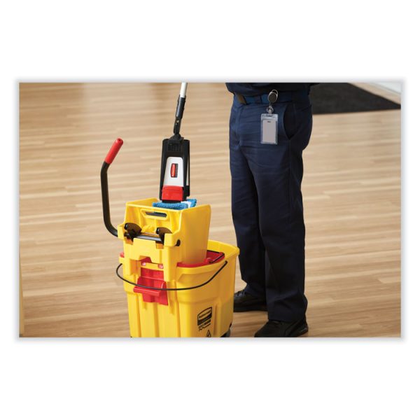 Wavebrake 2.0 Bucket/wringer Combos, Side-Press, 26 Qt, Plastic, Yellow - Image 8