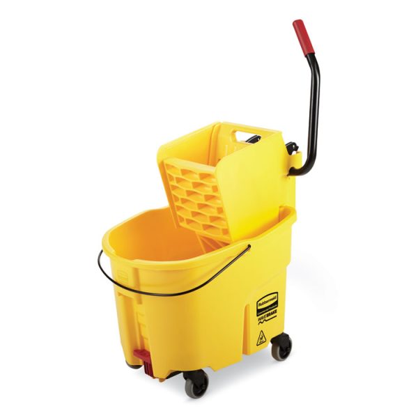 Wavebrake 2.0 Bucket/wringer Combos, Side-Press, 26 Qt, Plastic, Yellow - Image 3