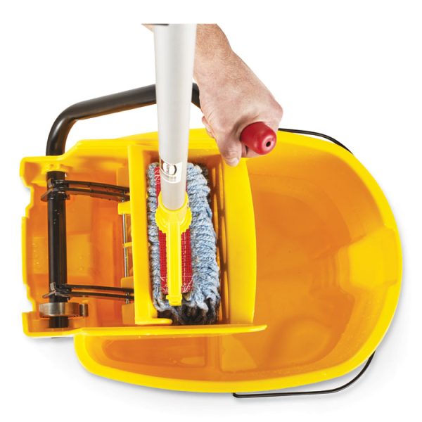 Wavebrake 2.0 Bucket/wringer Combos, Side-Press, 35 Qt, Plastic, Yellow - Image 9