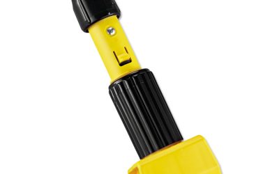 Gripper Aluminum Mop Handle, 1.13″ dia x 60″, Gray/Yellow