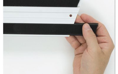 Hook And Loop Replacement Strips, 1.1″ X 18″, Black