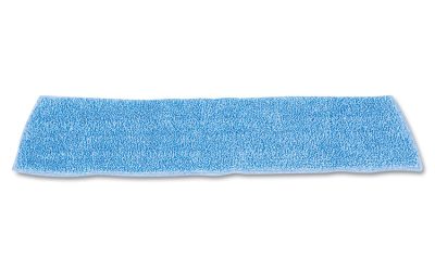 Economy Wet Mopping Pad, Microfiber, 18″, Blue, 12/carton