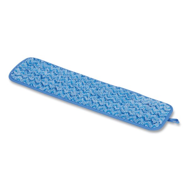 Microfiber Wet Room Pad, Split Nylon/polyester Blend, 18", Blue, 12/carton - Image 2
