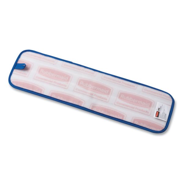 Microfiber Wet Room Pad, Split Nylon/polyester Blend, 18", Blue, 12/carton - Image 3