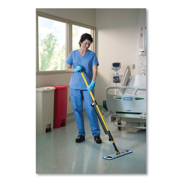Microfiber Wet Room Pad, Split Nylon/polyester Blend, 18", Blue, 12/carton - Image 4