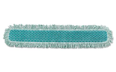 Hygen Dry Dusting Mop Heads With Fringe, 36″, Microfiber, Green
