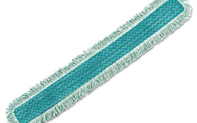Hygen Dust Mop Heads With Fringe, Green, 48″, Microfiber
