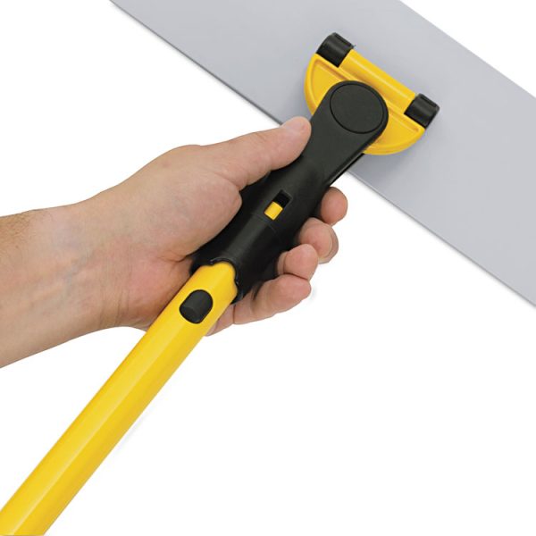 HYGEN Quick Connect S-S Frame, Wet/Dry Mop 17.19w x 3d, Aluminum, Yellow - Image 3