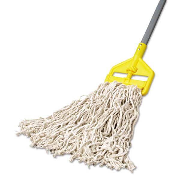 Economy Cut-End Cotton Wet Mop Head, 20oz, 1" Band, White, 12/carton - Image 2