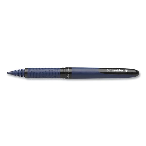 One Business Rollerball Pen, Stick, Fine 0.6 mm, Black Ink, Dark Blue/Black Barrel, 10/Box - Image 9