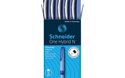 One Hybrid N Roller Ball Pen, Stick, Extra-Fine 0.3 mm, Blue Ink, Blue Barrel, 10/Box