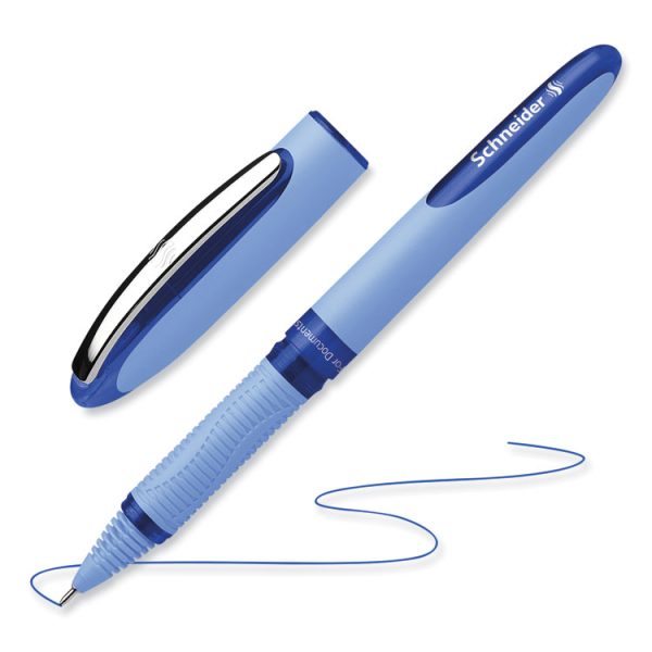 One Hybrid N Roller Ball Pen, Stick, Extra-Fine 0.3 mm, Blue Ink, Blue Barrel, 10/Box - Image 2