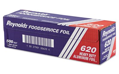 Heavy Duty Aluminum Foil Roll, 12″ X 500 Ft, Silver