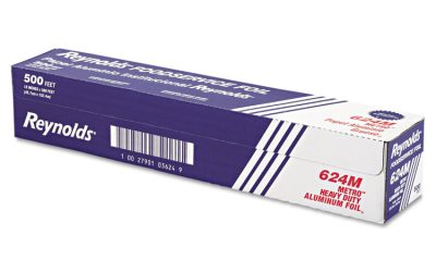 Metro Aluminum Foil Roll, Heavy Duty Gauge, 18″ X 500 Ft, Silver