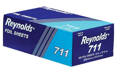 Pop-Up Interfolded Aluminum Foil Sheets, 9 X 10.75, Silver, 500/box, 6 Boxes/carton