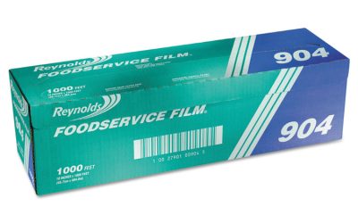 Pvc Film Roll With Cutter Box, 18″ X 1,000 Ft, Clear