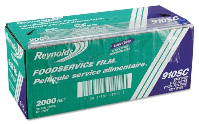 Pvc Food Wrap Film Roll In Easy Glide Cutter Box, 12″ X 2,000 Ft, Clear