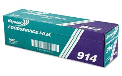 Pvc Film Roll With Cutter Box, 18″ X 2,000 Ft, Clear