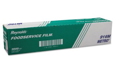 Metro Light-Duty Pvc Film Roll With Cutter Box, 24″ X 2,000 Ft, Clear