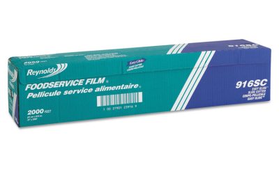 Pvc Film Roll With Cutter Box, 24″ X 2,000 Ft, Clear