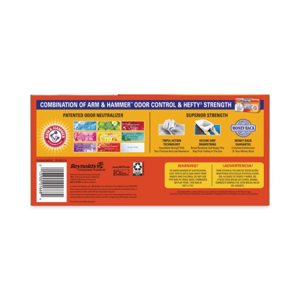 Ultra Strong Tall Kitchen and Trash Bags, 13 gal, 0.9 mil, 23.75" x 24.88", White, 40 Bags/Box, 6 Boxes/Carton - Image 5