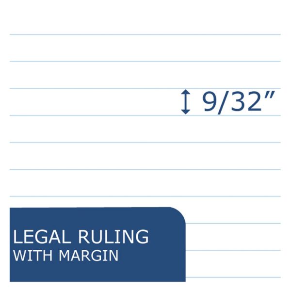 Recycled Legal Pad, Wide/legal Rule, 40 White 8.5 X 11 Sheets, Dozen - Image 4