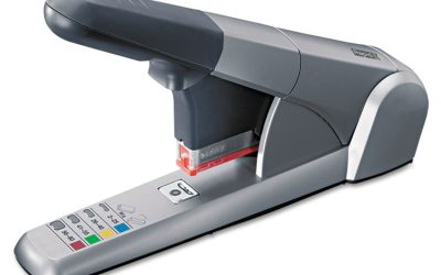 Heavy-Duty Cartridge Stapler, 80-Sheet Capacity, Silver