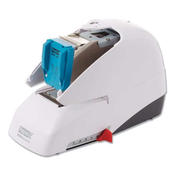 5050e Professional Electric Stapler, 60-Sheet Capacity, White - Image 4
